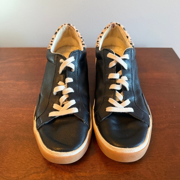 Zina Sneakers Onyx Embossed Leather Size 11 | Women's Fashion Sneakers - Picture 3 of 5